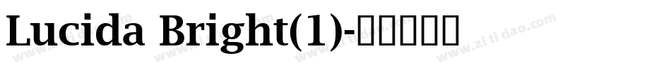 Lucida Bright(1)字体转换